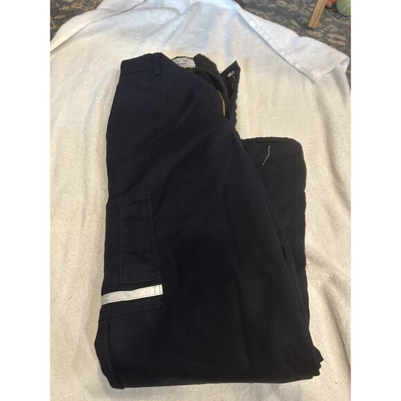 FedEx Stan Herman Pants Blue Reflective Cargo Work VF Imagewear 30R-37 - Picture 1 of 3